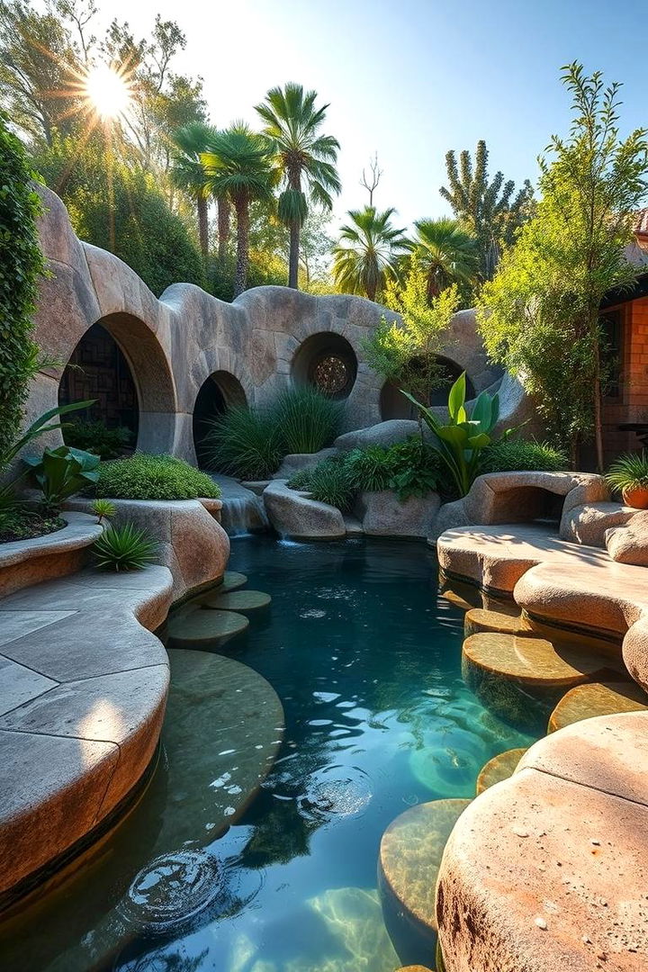 Natural Oasis Escape - 22 Small Inground Pool Ideas