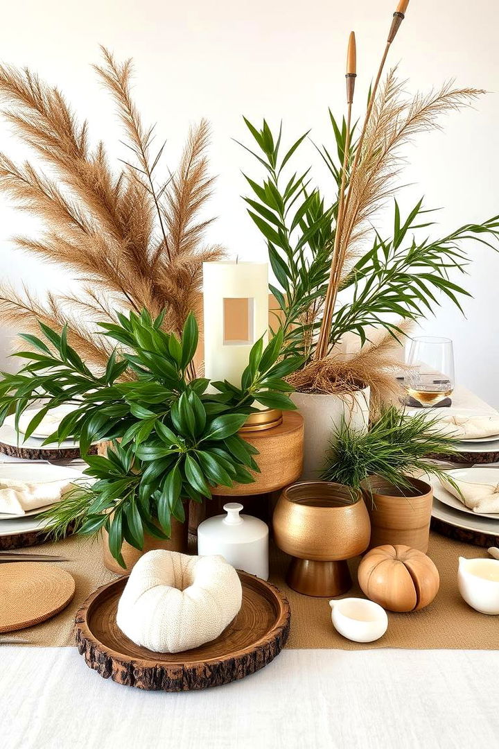 Natural Organic Decor Elements - 22 Round Table Decor Ideas