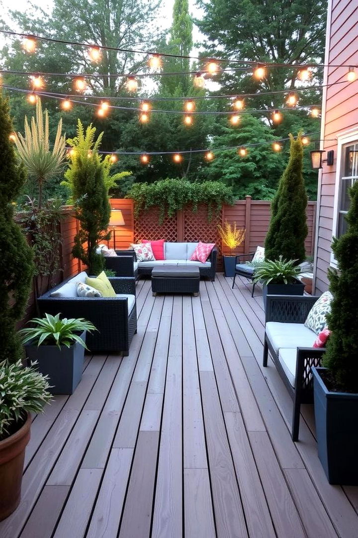 Natural Plant Partitions - 22 Deck Decorating Ideas With Plants