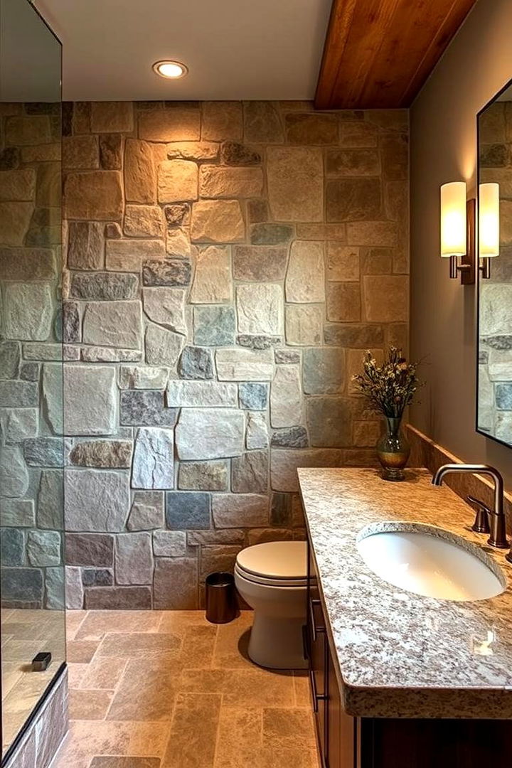 Natural Stone Accents - 22 Traditional Bathroom Ideas
