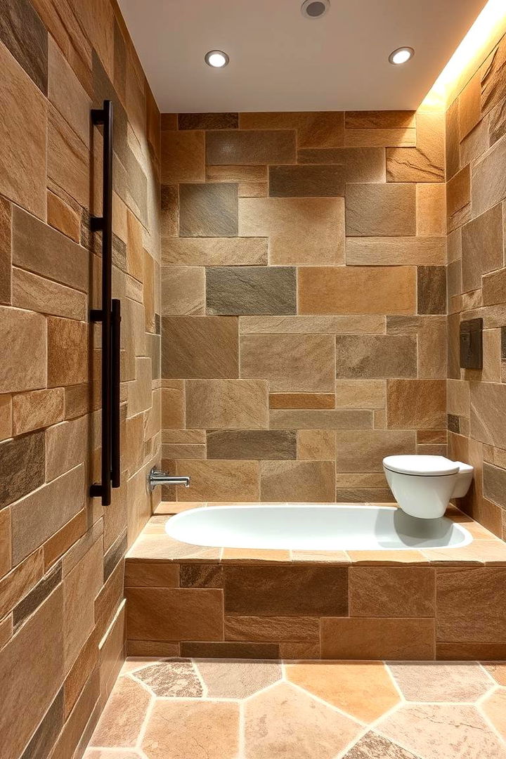 Natural Stone Accents - 22 Wet Room Ideas