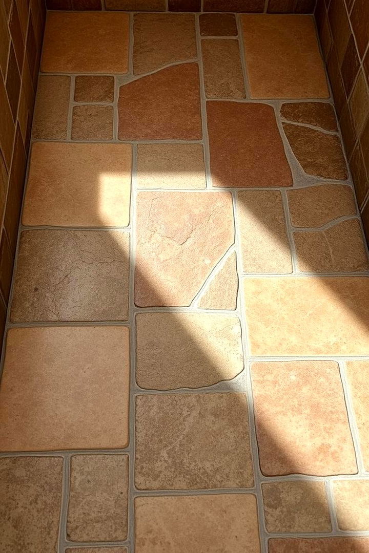 Natural Stone Charm - 22 Shower Floor Tile Ideas