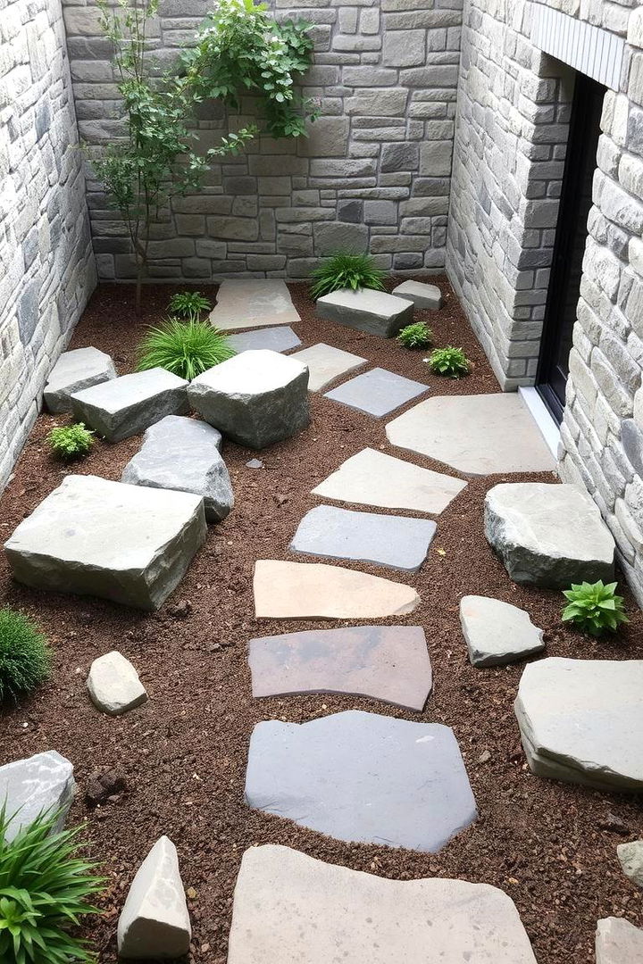 Natural Stone Courtyard - 22 Courtyard Ideas