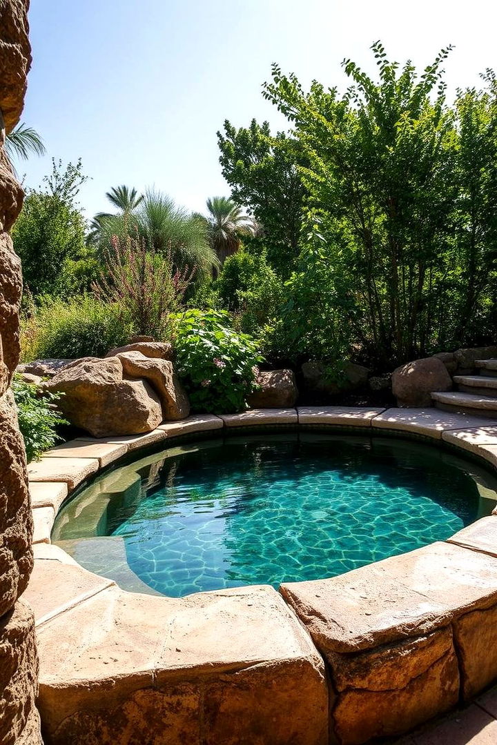 Natural Stone Edge Plunge Pool - Plunge Pool Ideas for Compact Backyard Retreats