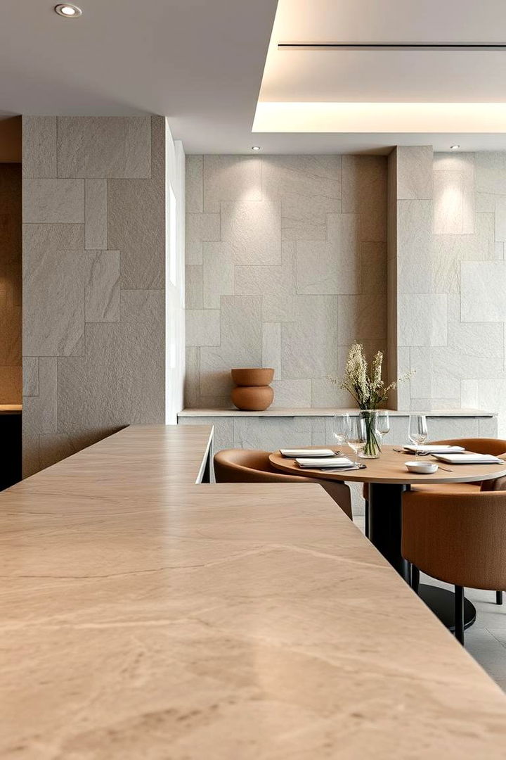 Natural Stone Elements - 22 Japanese Dining Room Ideas