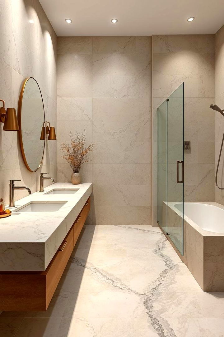 Natural Stone Elements - 22 Natural Bathroom Ideas
