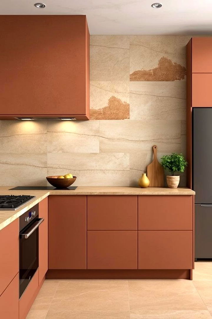 Natural Stone Integration - 22 Terracotta Kitchen Floor Ideas