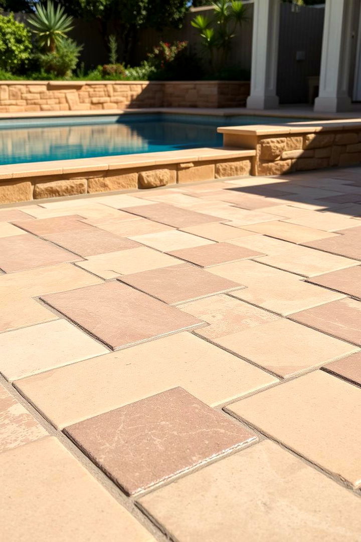 Natural Stone Pavers - 22 Pavers Around Pool Ideas
