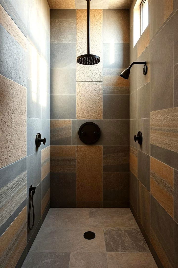 Natural Stone Surfaces for a Spa Feel - 22 Small Bathroom Walk-in Shower Ideas