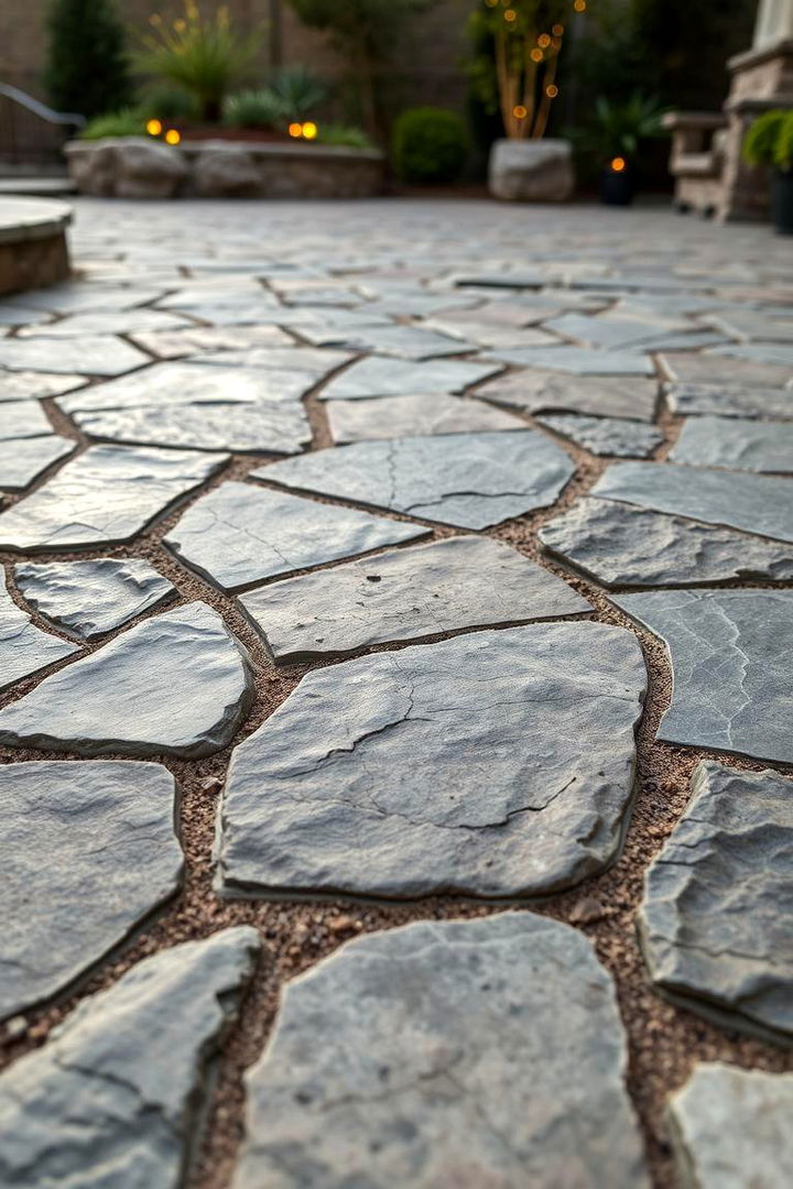 Natural Stone Texture - 22 Patio Steps Ideas