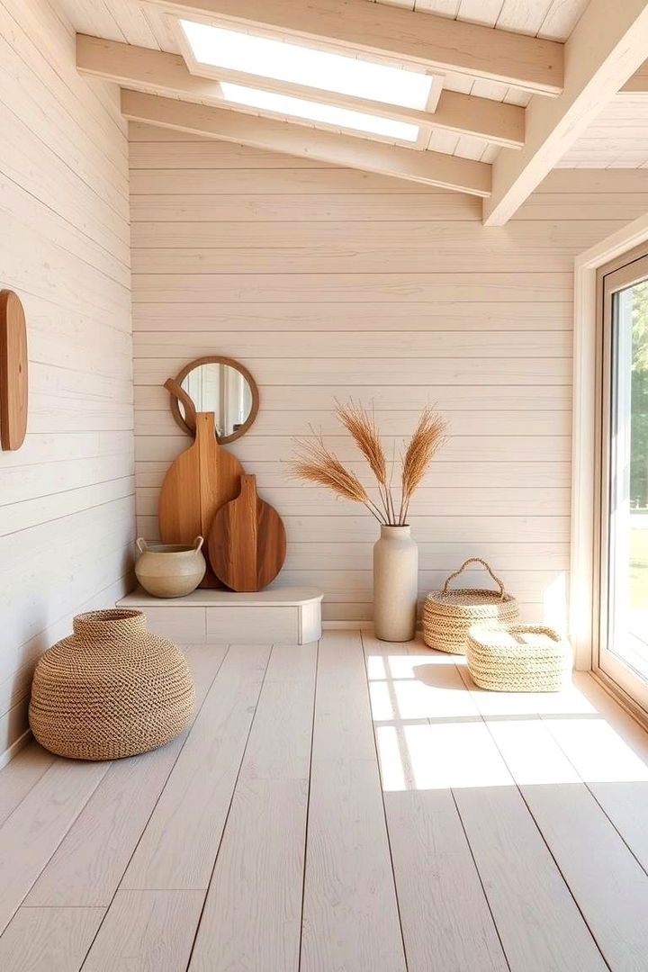 Natural Texture Emphasis - 22 Shiplap Fireplace Ideas