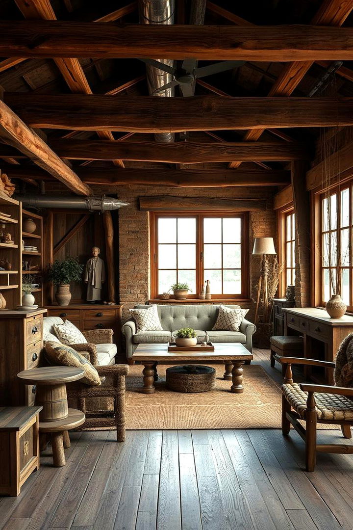 Natural Wood Furnishings - 22 Cottagecore Interior Design Ideas