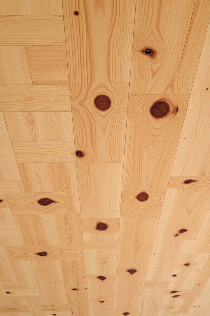 Natural Wood Grain Plywood Look - 22 Plywood Ceiling Ideas