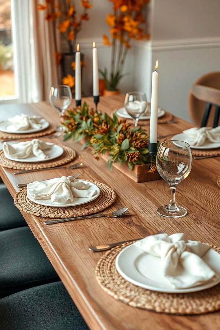 Natural Wood Textures - 22 Fall Table Decor Ideas