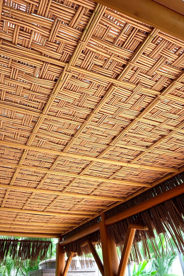 Natural Woven Designs - 22 patio ceiling ideas
