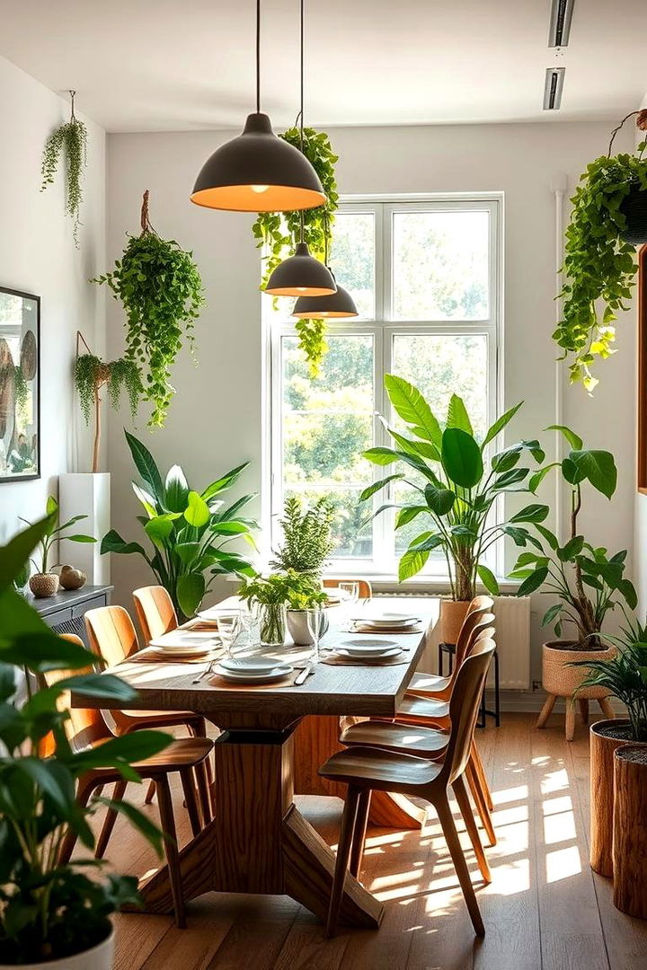 Natural and Green Decor Elements - 22 Casual Dining Room Ideas