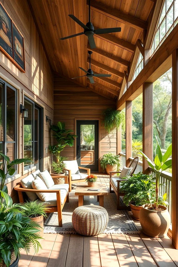 Nature Infused Sanctuary - 22 Back Porch Ideas