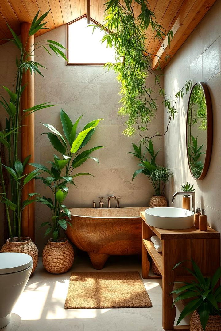 Nature Inspired Accents - 22 Beige Bathroom Ideas