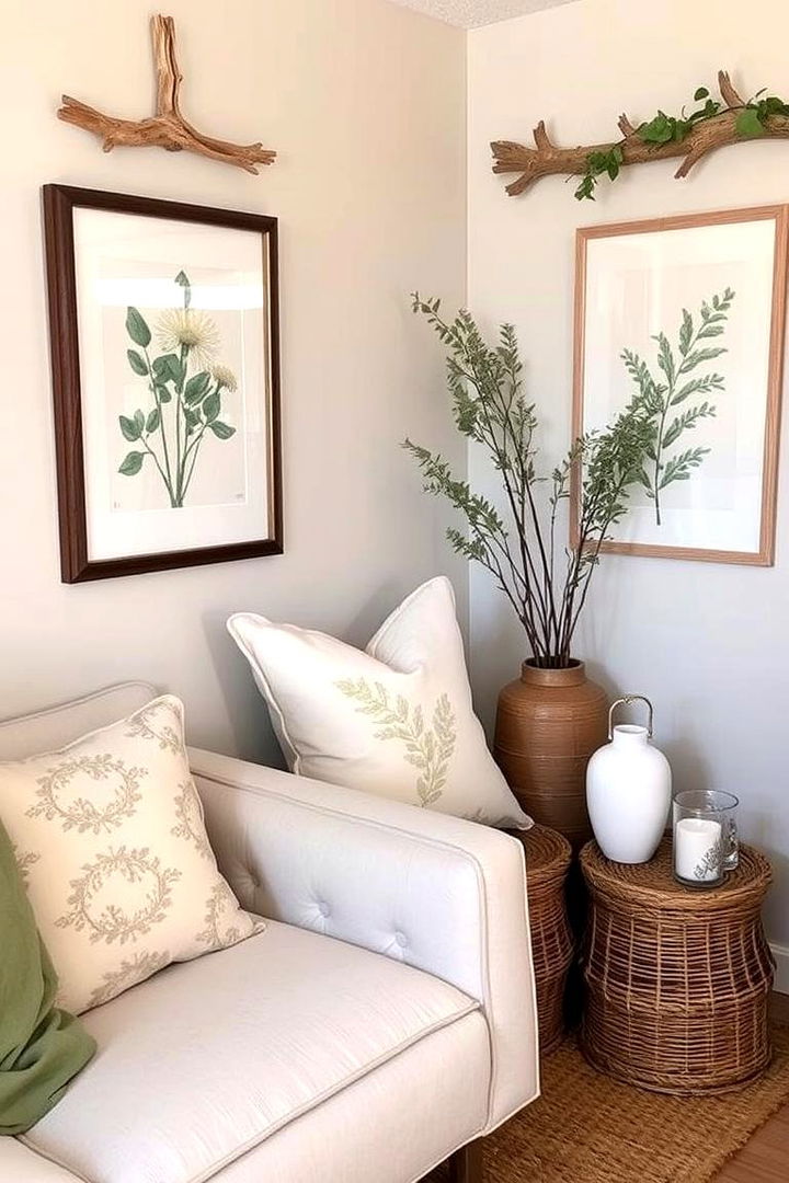 Nature Inspired Accessories - 22 Neutral Boho Living Room Ideas