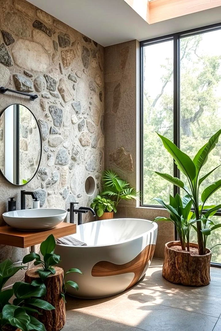 Nature Inspired Ambiance with Organic Touches - 22 Bathroom Remodel Ideas