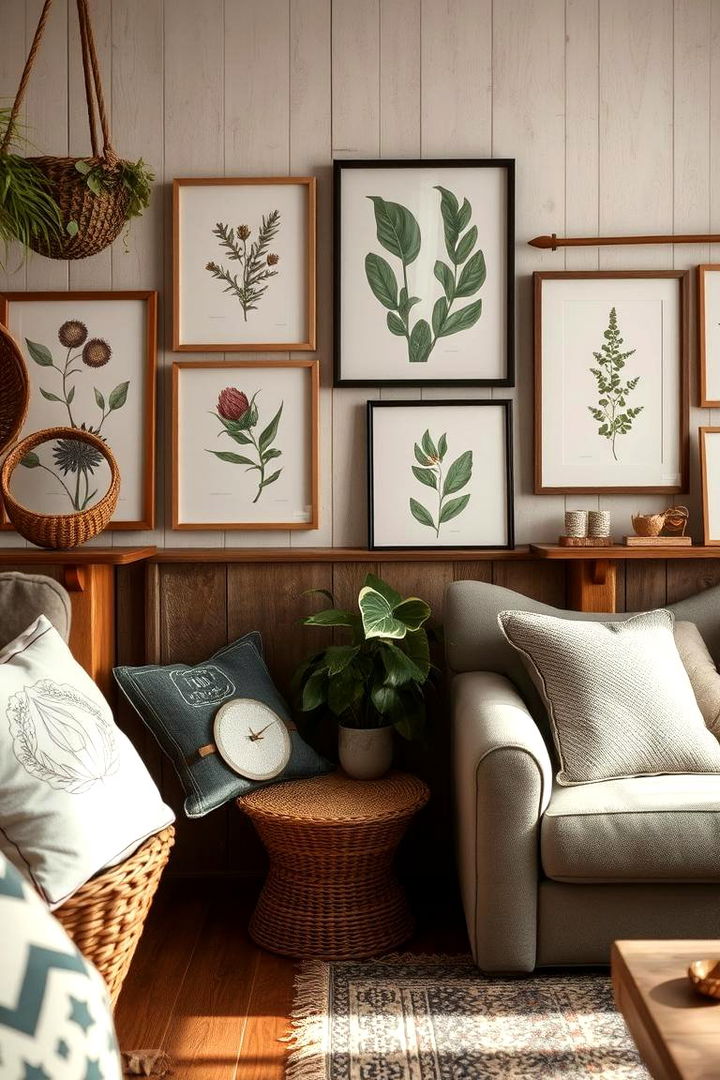 Nature Inspired Artwork - 22 Rustic Bedroom Ideas