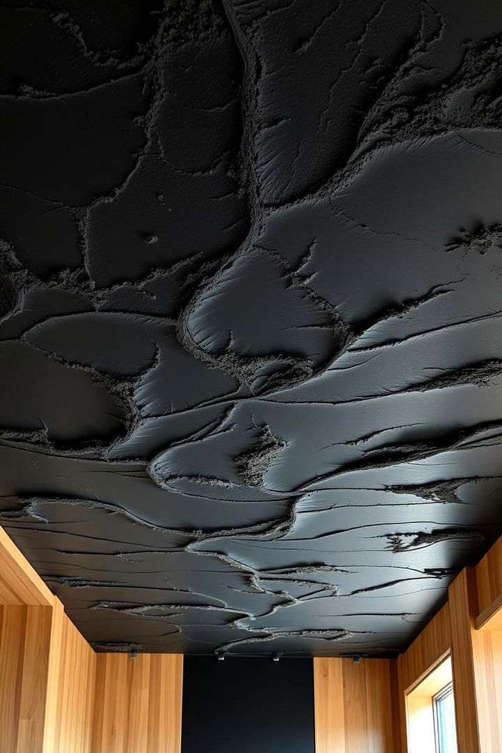 Nature Inspired Black Ceiling - 22 black ceiling ideas