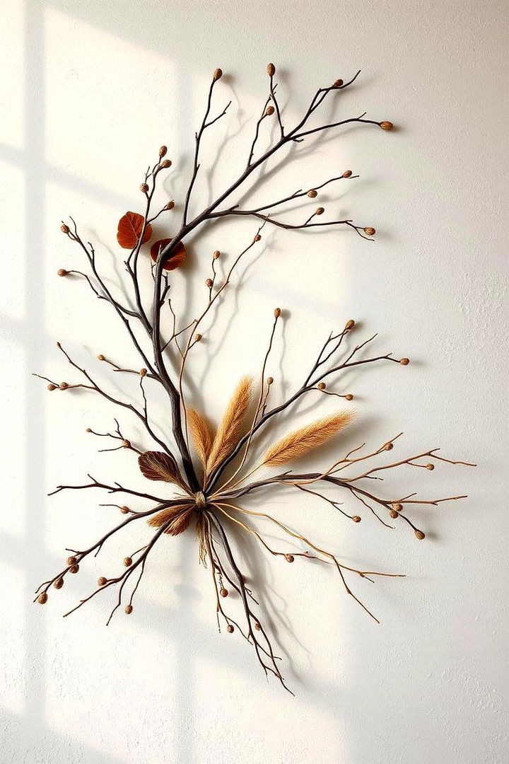 Nature Inspired Branch Decor - 22 Rustic Wall Decor Ideas