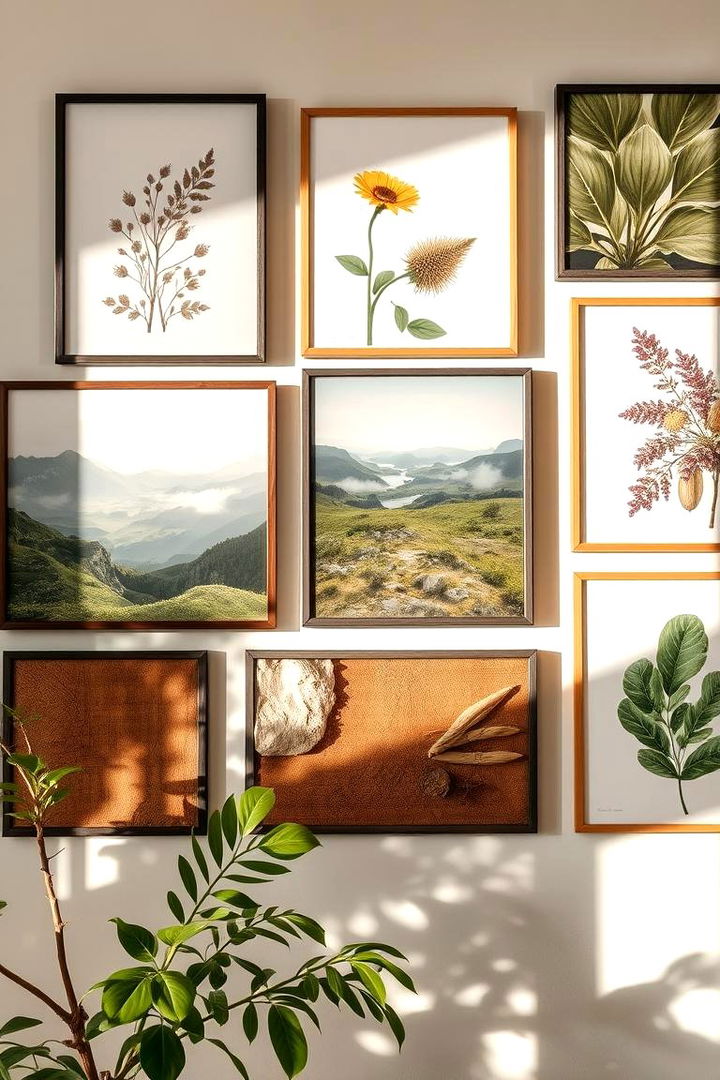 Nature Inspired Collage - 22 Wall Collage Ideas