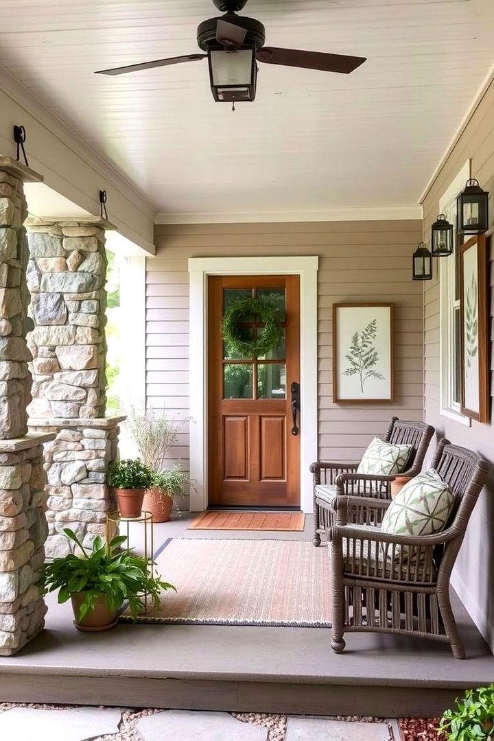 Nature Inspired Decor - 22 Modern Front Porch Ideas