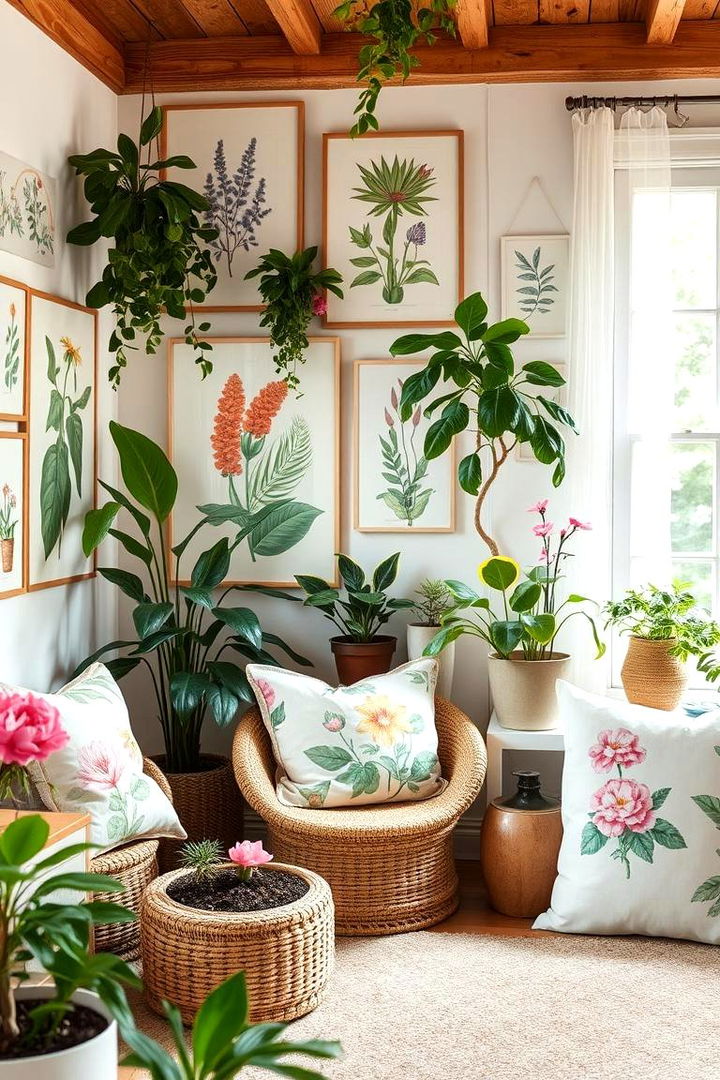 Nature Inspired Decor - 22 Pink and Green Bedroom Ideas