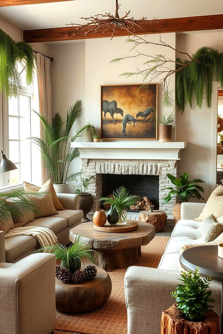 Nature Inspired Decor - 22 Fall Living Room Ideas