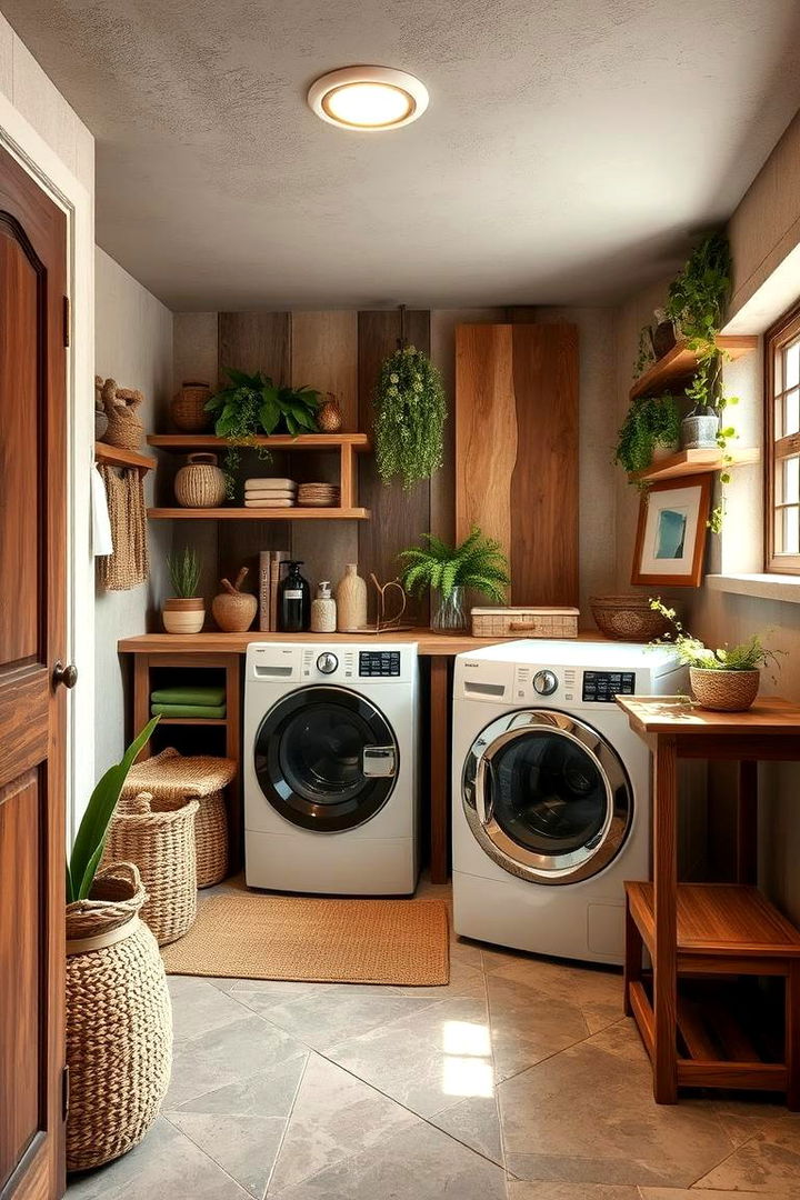 Nature Inspired Decor - 22 Modern Laundry Room Ideas