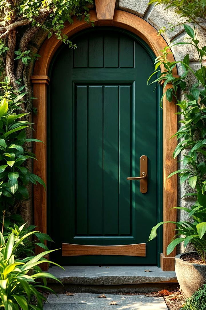 Nature Inspired Design - 22 Dark Green Front Door Ideas