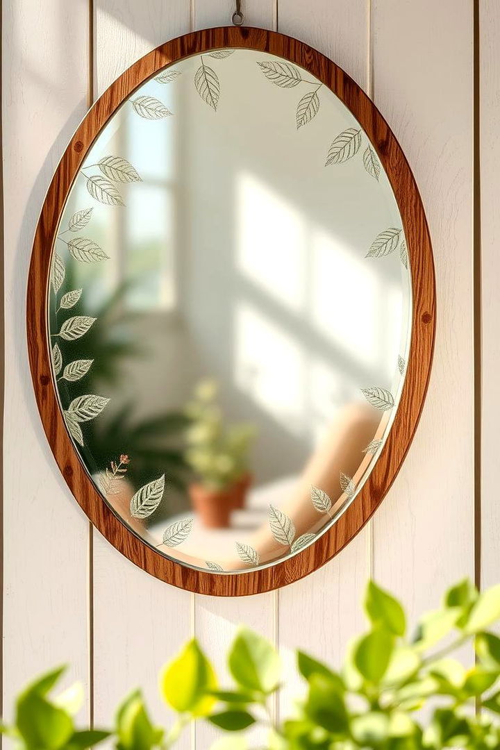 Nature Inspired Detailing - 22 Farmhouse Bathroom Mirrors Ideas