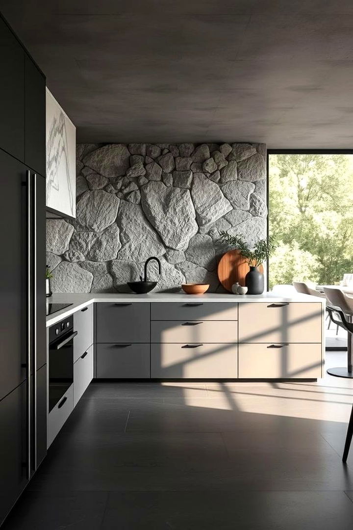 Nature Inspired Details - 22 Gray and Black Kitchen Ideas