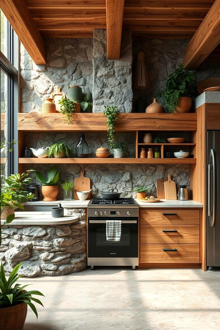 Nature Inspired Dirty Kitchen - 22 Dirty Kitchen Ideas