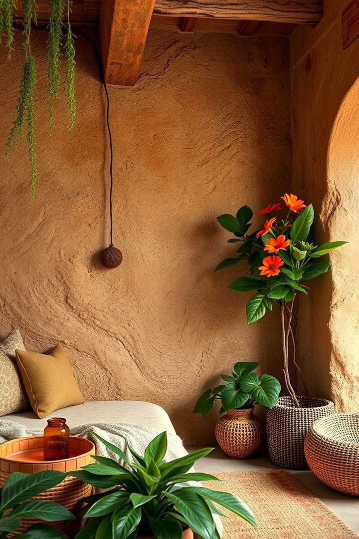 Nature Inspired Earth Tones with a Twist - 22 Colorful Living Room Ideas