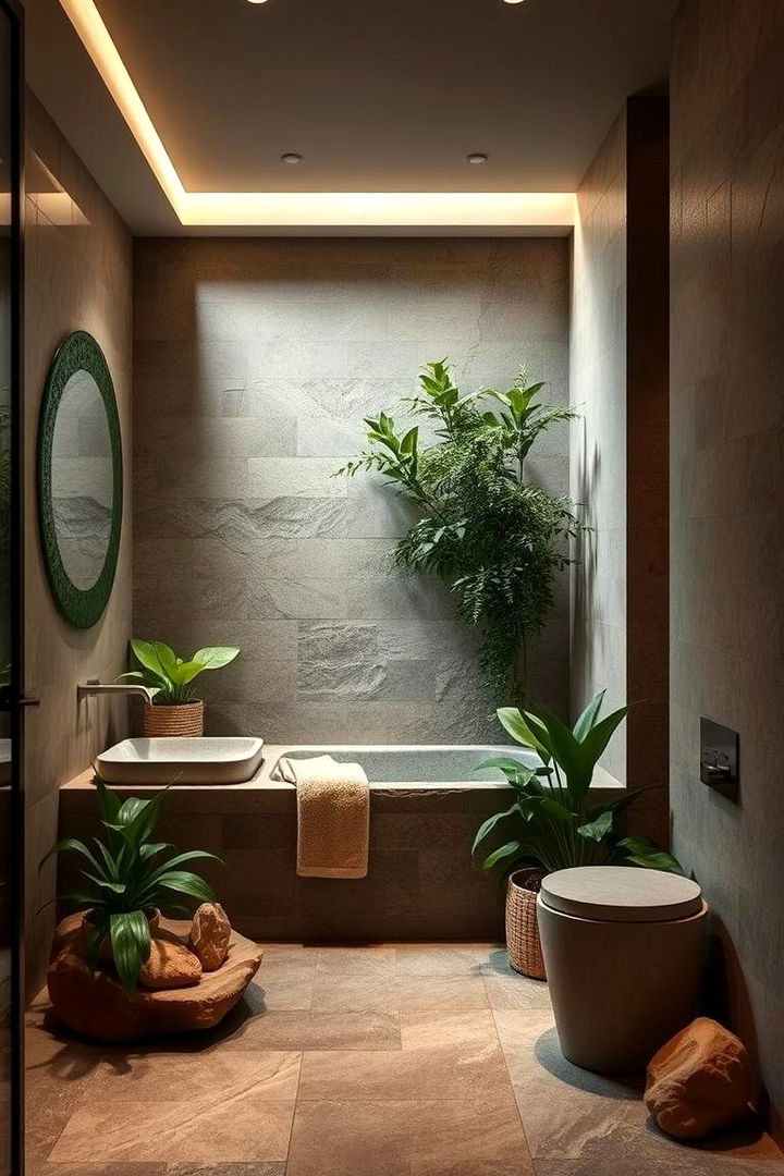 Nature Inspired Elements - 22 Modern Bathroom Decor Ideas