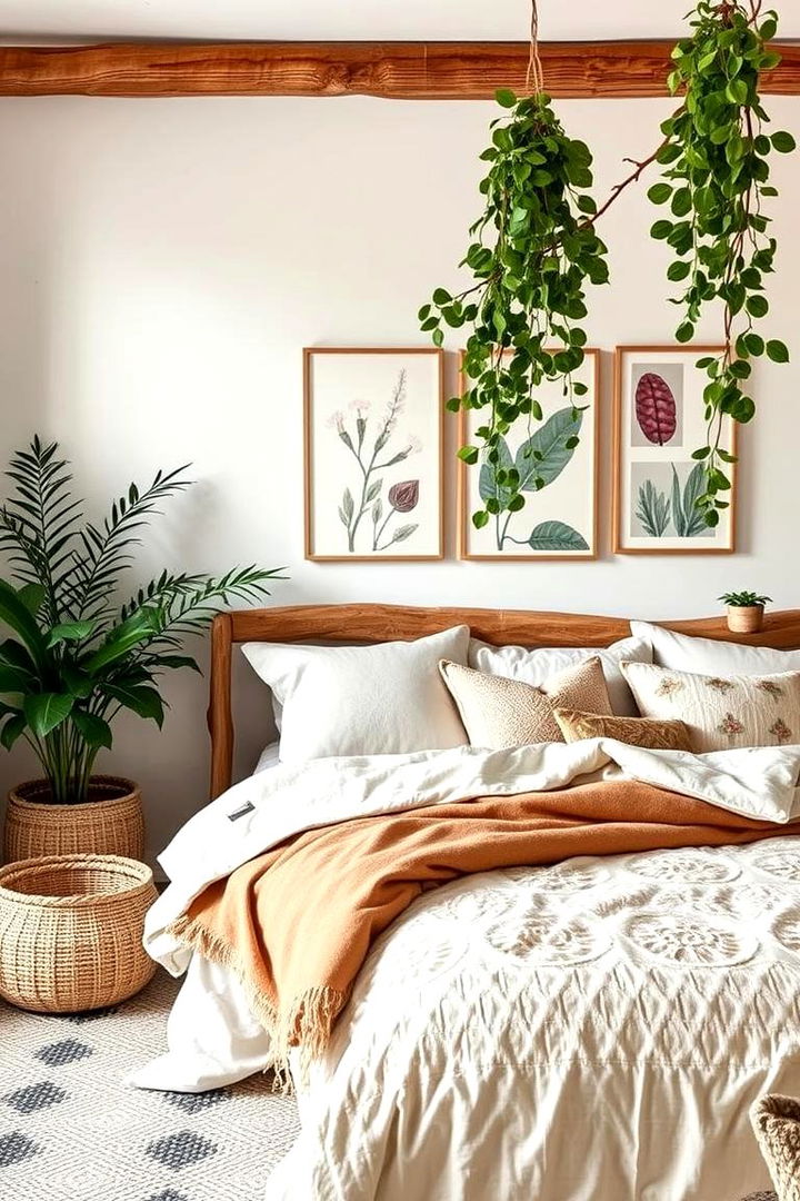 Nature Inspired Elements - 22 Pink Boho Bedroom Ideas