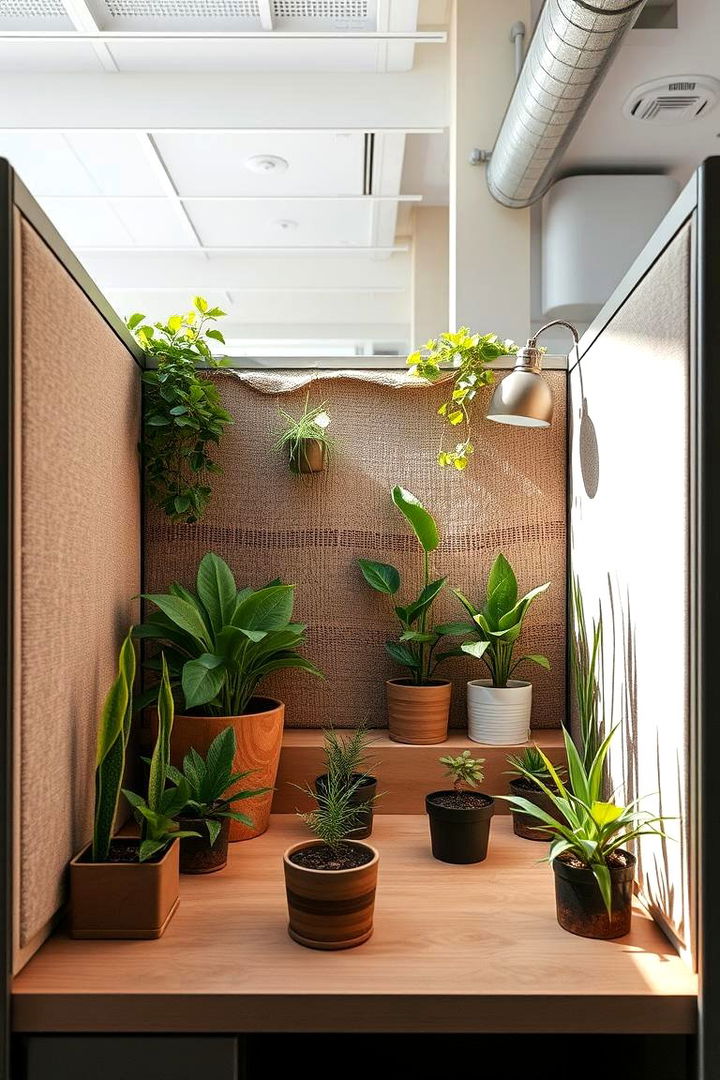 Nature Inspired Elements - 22 Cubicle Decor Ideas