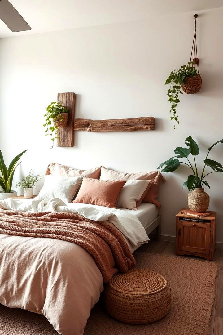 Nature Inspired Elements in Design - 22 Dusty Rose Bedroom Ideas