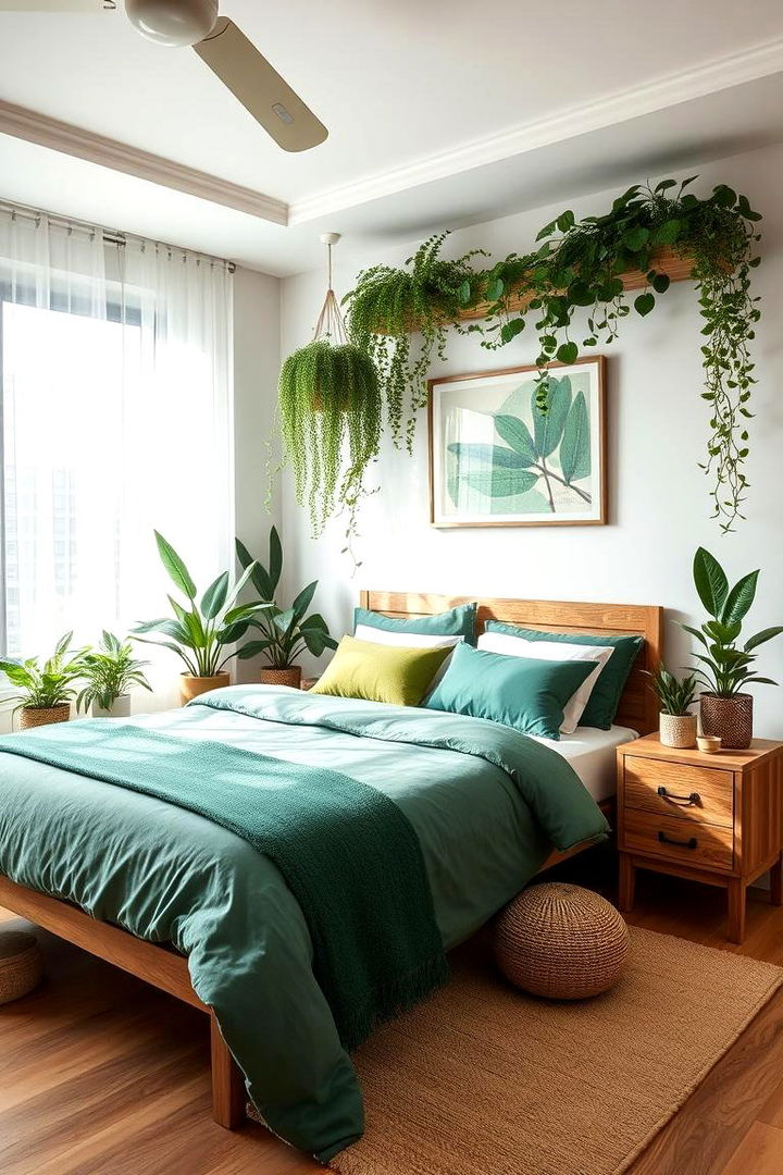 Nature Inspired Emerald Decor - 22 Emerald Green Bedroom Ideas