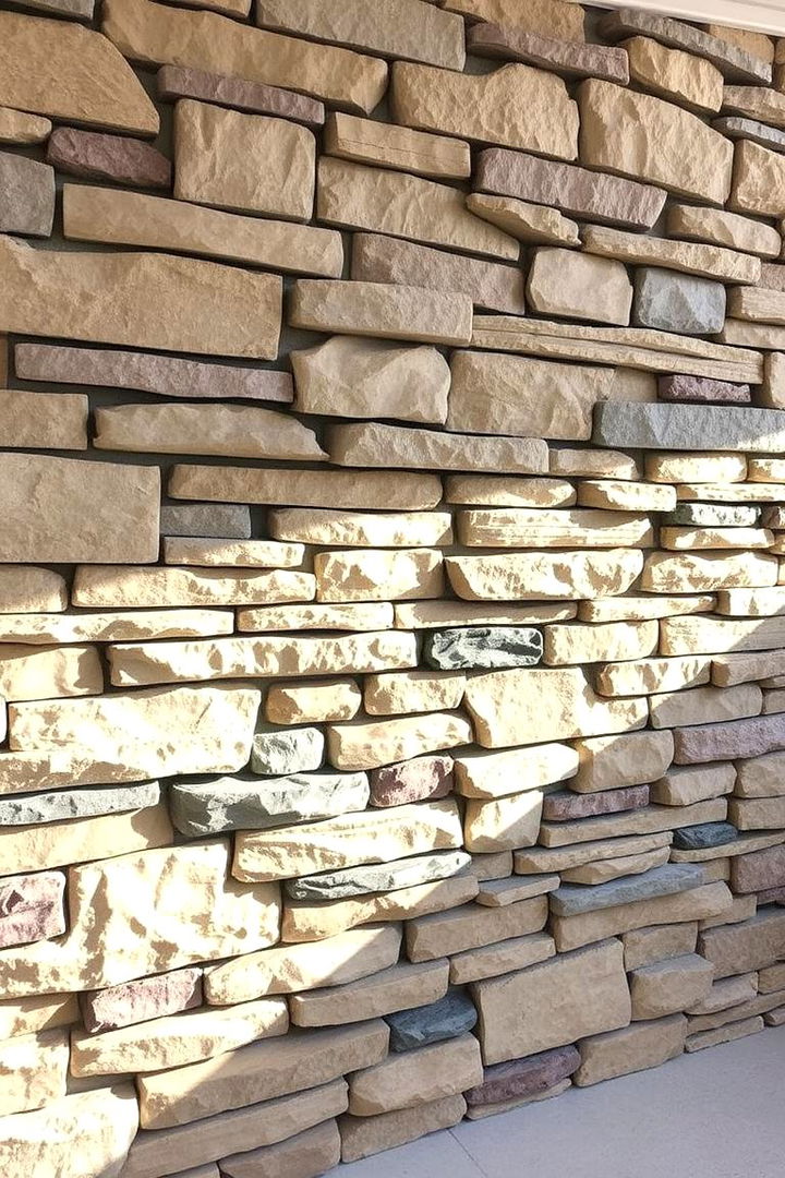 Nature Inspired Faux Stone Accents - 22 Faux Stone Fireplace Ideas