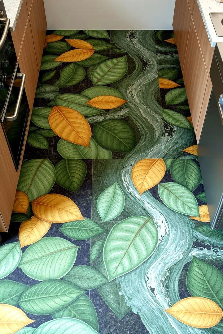 Nature Inspired Flooring Patterns - 22 Earthy Kitchen Ideas
