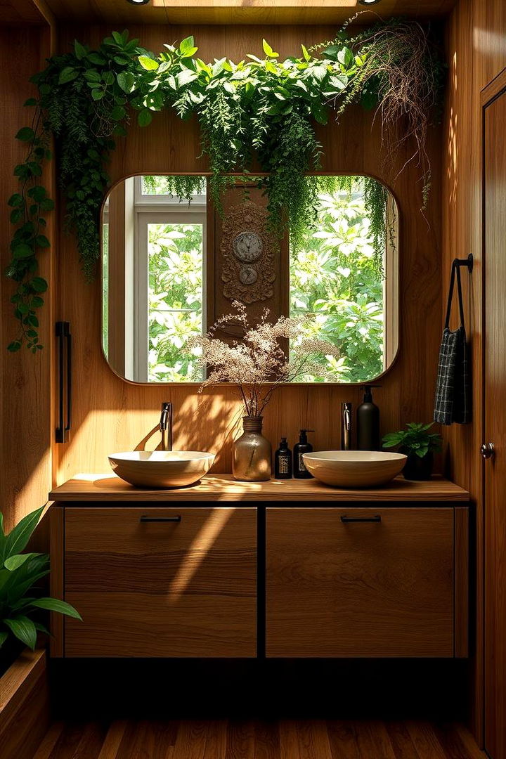 Nature Inspired Greenery - 22 Double Vanity Bathroom Ideas