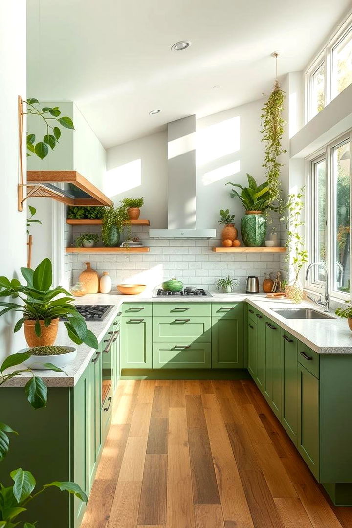 Nature Inspired Greens - 22 Kitchen Color Ideas