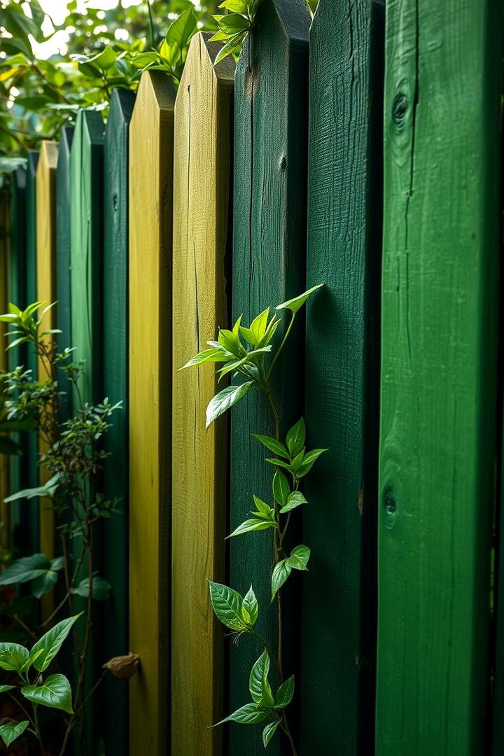 Nature Inspired Greens - 22 Fence Painting Ideas