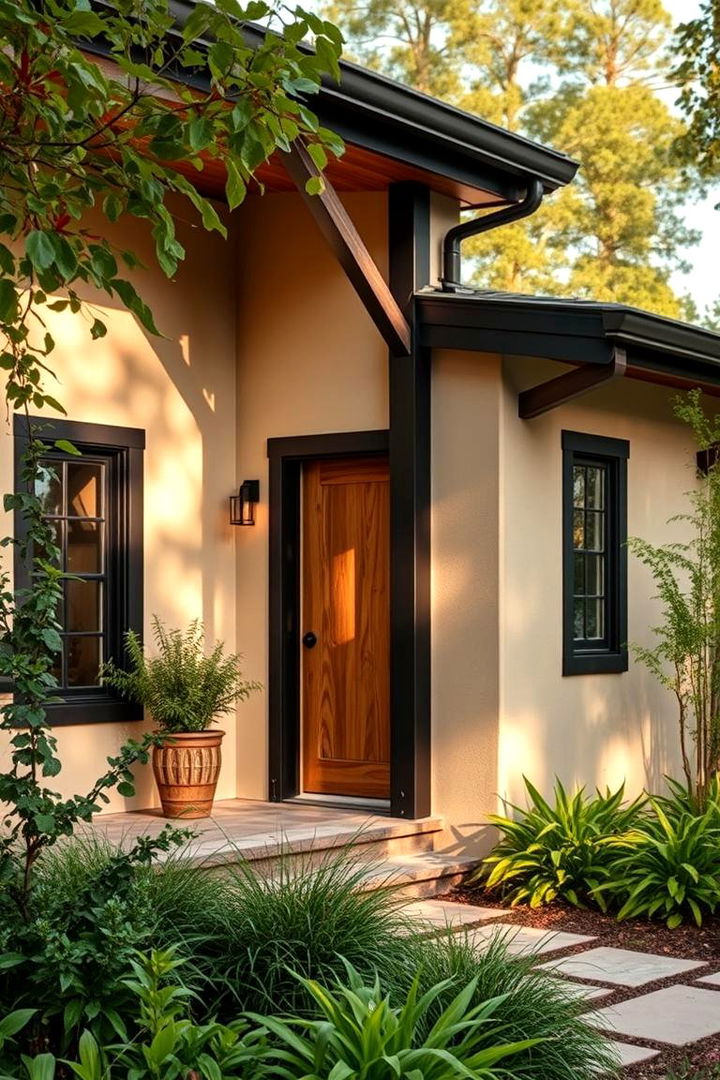 Nature Inspired Harmony - 22 beige and black house exterior ideas