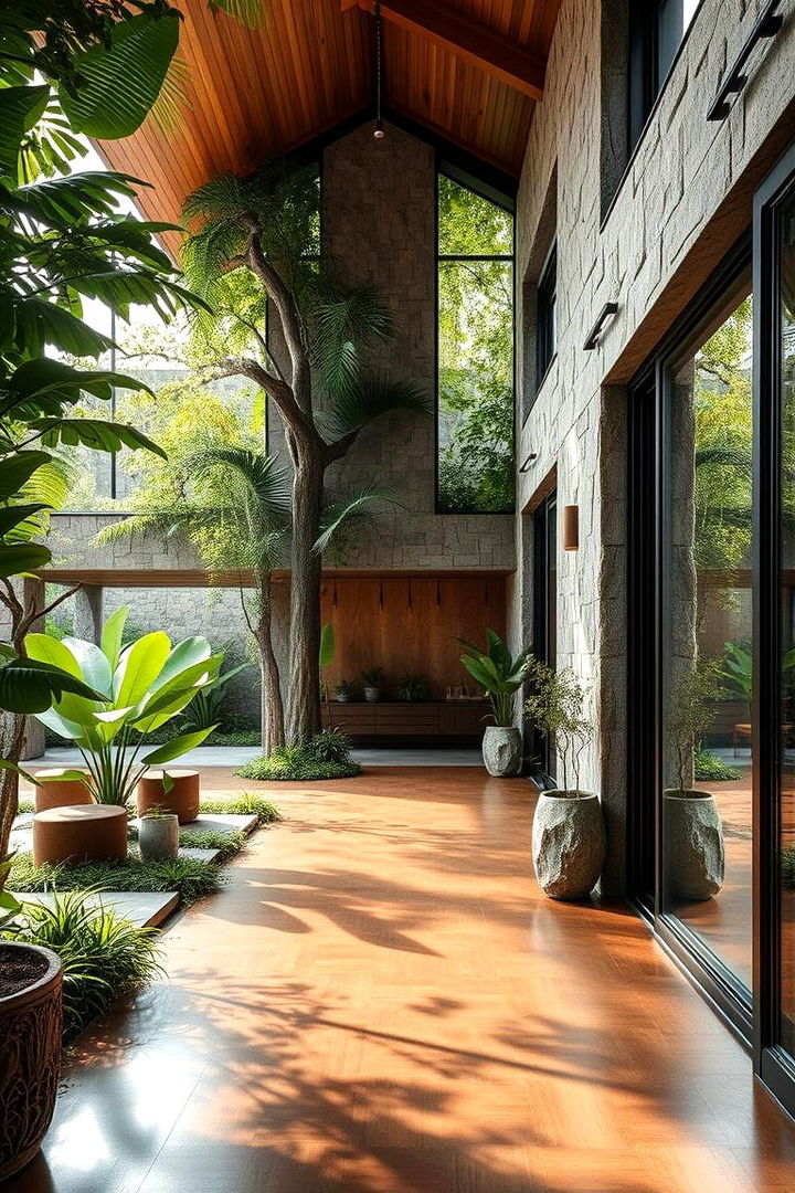 Nature Inspired Indoor Outdoor Integration - 22 Open Kitchen Living Room Ideas