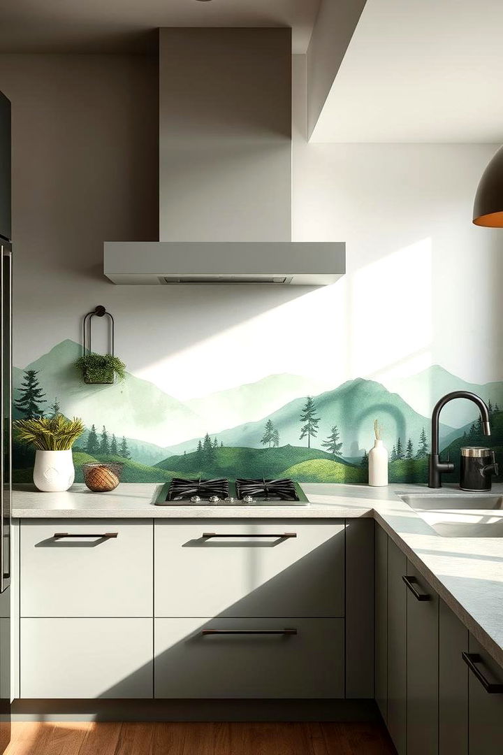 Nature Inspired Murals - 22 Kitchen Accent Wall Ideas